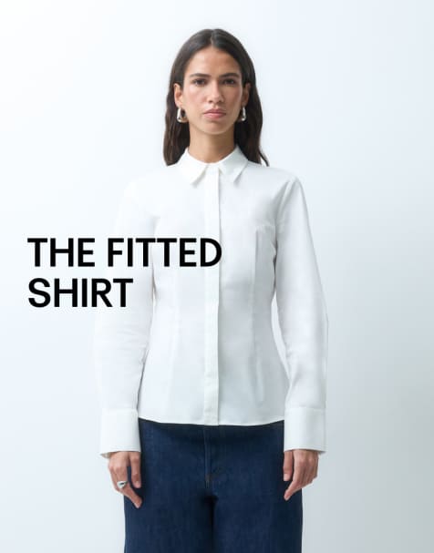 ASOS DESIGN - camisa entallada blanca - view 1