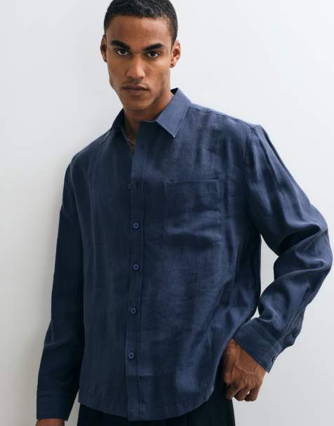 ASOS DESIGN - camisa holgada y fluida azul - view 1