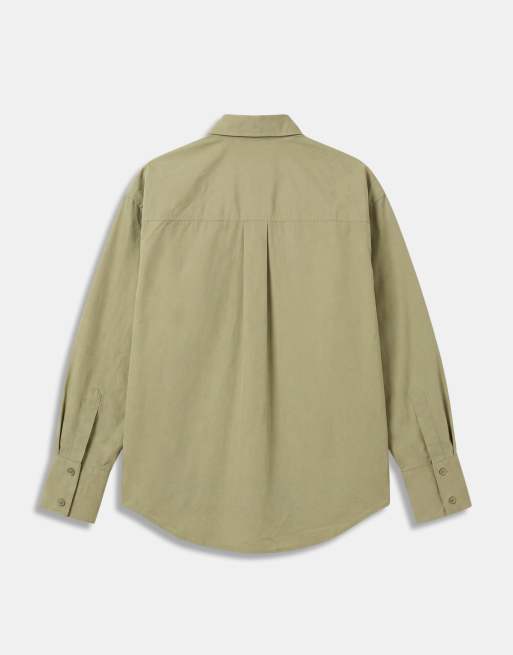 ASOS DESIGN - Camisa verde salvia clásica de algodón, 7 de 9
