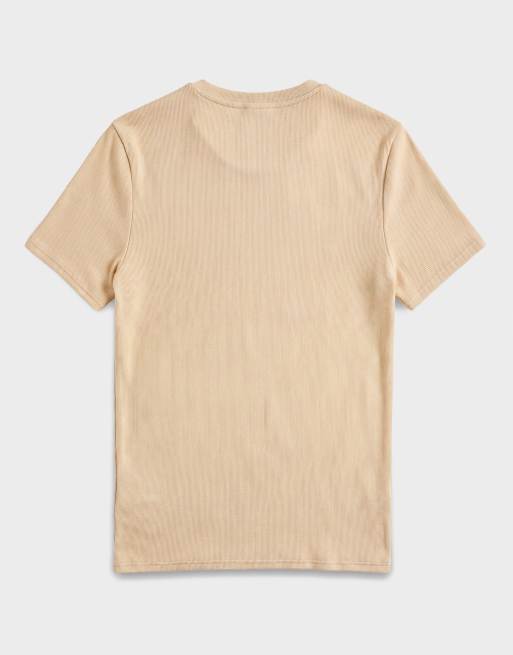 ASOS DESIGN - camiseta ajustada de canalé amarilla, 7 de 7