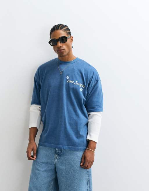 ASOS DESIGN - Camiseta azul extragrande con estampado de "Los Simpson", 5 de 5