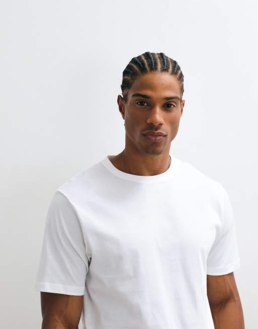 ASOS DESIGN - Camiseta blanca de corte estándar de algodón SUPIMA® premium, 2 de 7
