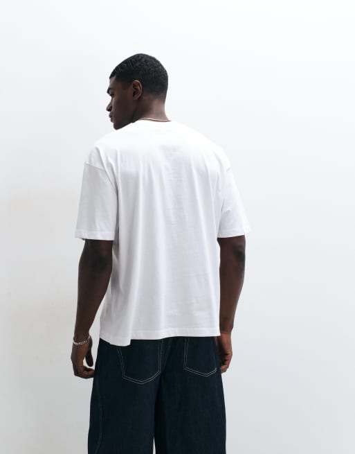 ASOS DESIGN - Camiseta blanca extragrande con estampado de Ronaldinho, 5 de 5