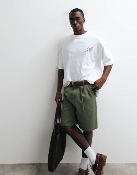 ASOS DESIGN - Camiseta blanca extragrande con estampado gráfico "Amalfi" - view 1