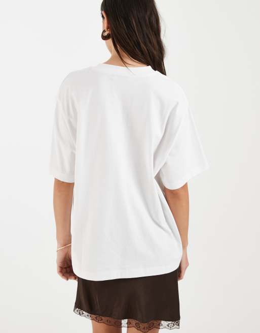 ASOS DESIGN - Camiseta blanca extragrande con estampado gráfico de langosta y cangrejos, 3 de 4