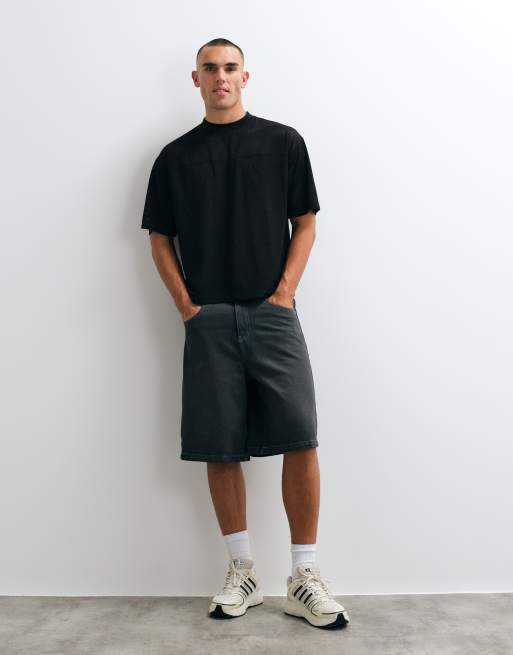 ASOS DESIGN - camiseta boxy extragrande de malla deportiva negra, 5 de 5