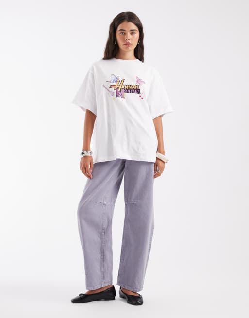ASOS DESIGN camiseta extragrande con estampado de Hannah Montana, 3 de 4