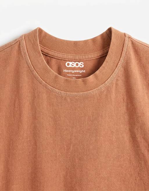 ASOS DESIGN - Camiseta naranja lavado sin mangas extragrande de tejido grueso, 9 de 9
