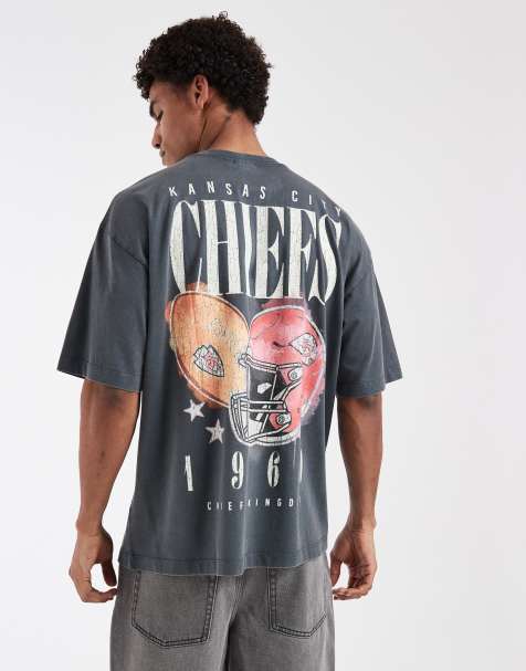 ASOS DESIGN - Camiseta negra extragrande con estampado de los Kansas City Chiefs de la NFL - view 1