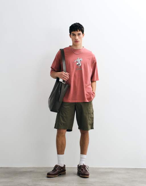 ASOS DESIGN - Camiseta roja extragrande con estampado de Spiderman, 2 de 5