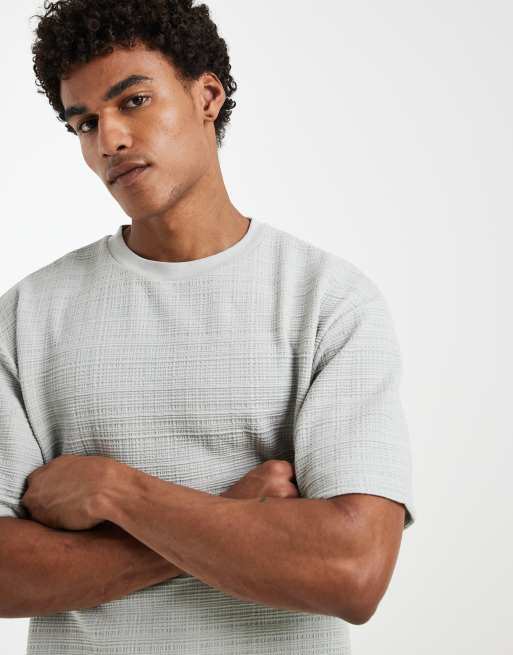 ASOS DESIGN - Camiseta verde claro holgada de tejido grueso texturizado, 5 de 5