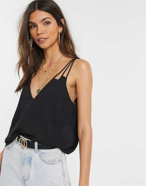 ASOS DESIGN – Camisole mit V-Ausschnitt und Riemendesign