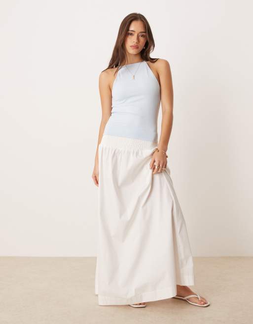 ASOS DESIGN – Camisole-Top aus anschmiegsamem Stoff in Hellblau mit Ringerrücken, 2 von 4