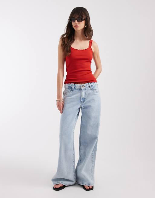 ASOS DESIGN - Camitop met versiering in rood, 2 van 4
