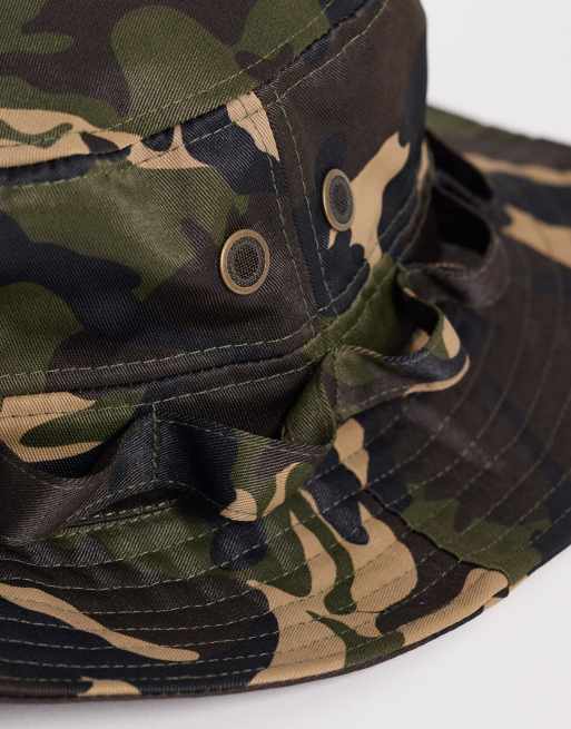 ASOS DESIGN camo boonie hat in green, 2 of 3