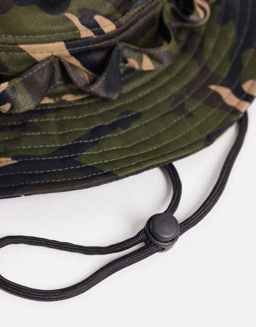 ASOS DESIGN camo boonie hat in green, 3 of 3