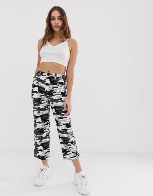 asos camo pants