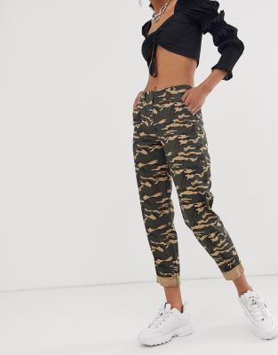 asos camo joggers