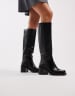 ASOS DESIGN oversized mid length pea coat in herringbone