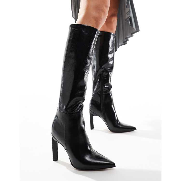 ASOS DESIGN Cancun knee high boots in black ASOS