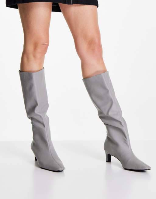 Grey pull best sale on boots