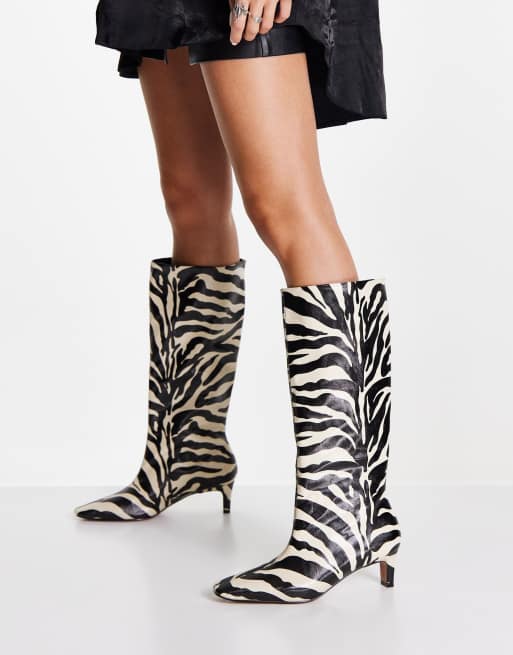 Asos animal outlet print boots