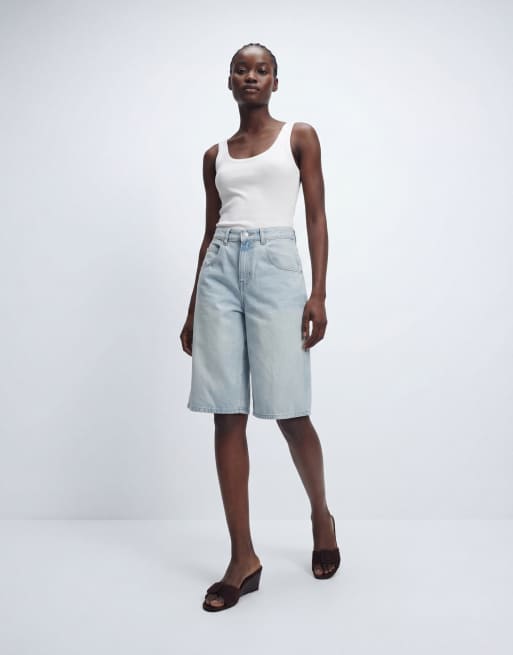 ASOS DESIGN - Canotta ampia color panna trasparente con scollo rotondo, 8 di 10