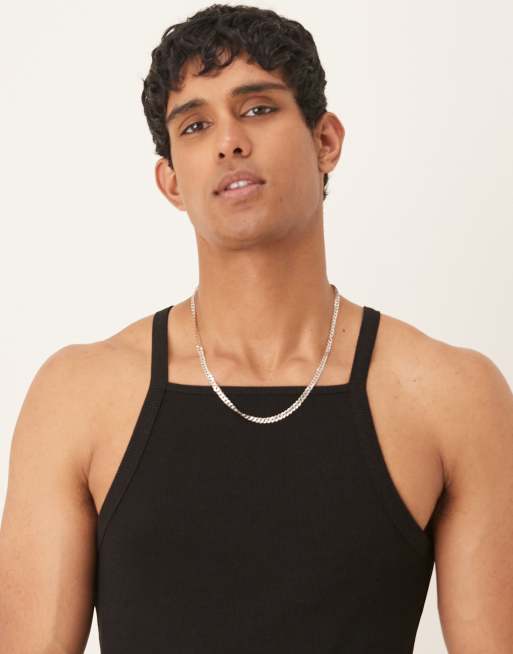 ASOS DESIGN - Canotta attillata nera a coste, 2 di 4