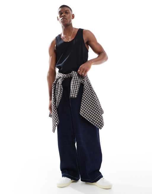 ASOS DESIGN - Canotta basic nera regular fit, 2 di 4