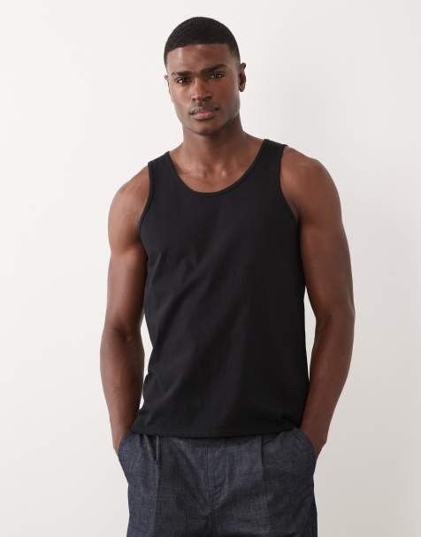 ASOS DESIGN - Canotta basic nera regular fit - view 1