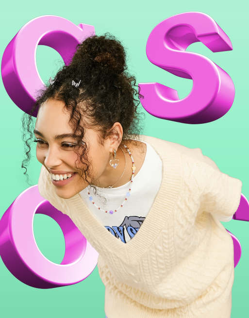 ASOS DESIGN - Canotta in maglia a trecce gialla