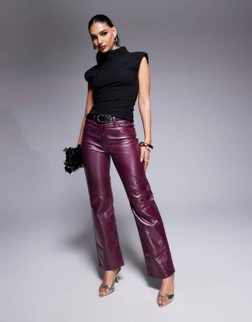 ASOS DESIGN - Canotta testurizzata accollata nera con spalline imbottite, 4 di 4