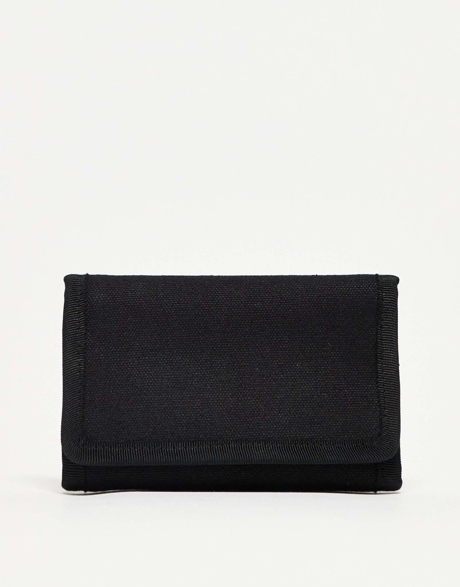 Холщовый складной кошелек ASOS DESIGN черного цвета