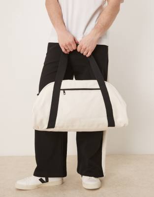 Asos Design Canvas Holdall Bag