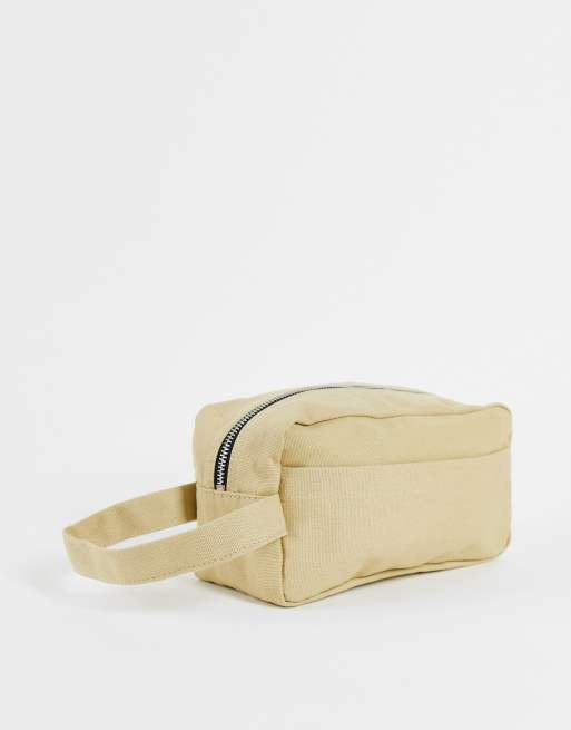 ASOS DESIGN - Canvas toilettas in beige