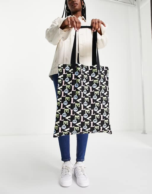 Asos canvas best sale tote bag