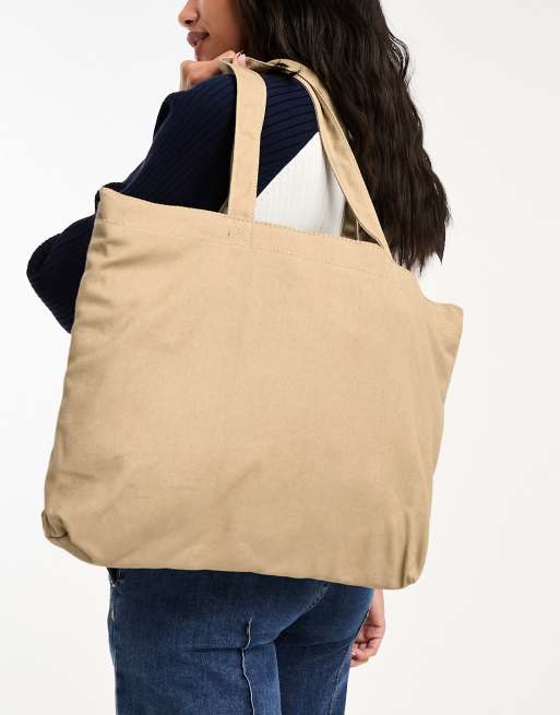 Custom Two Tone Cotton Canvas Tote Bags