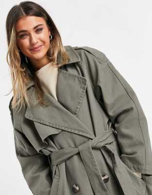 asos grey coat