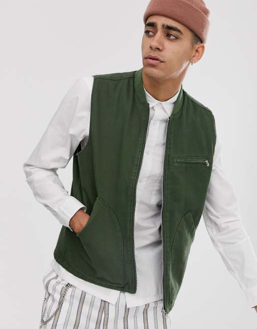 Green 2025 canvas vest