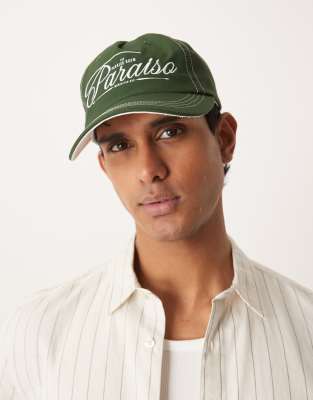 Asos Design Cap In Green