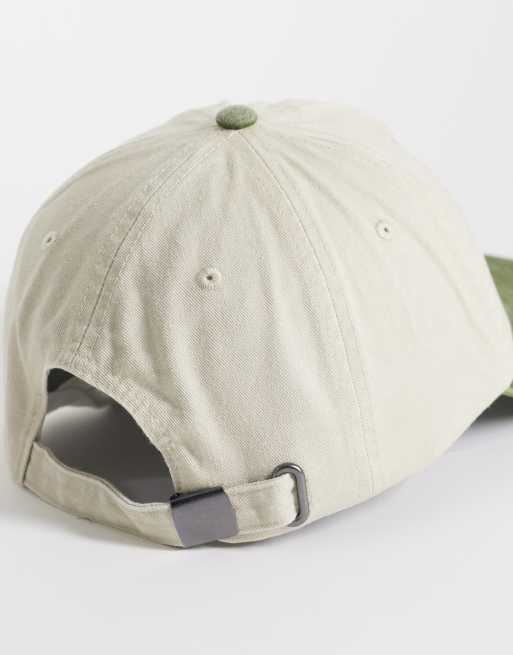 ASOS DESIGN Cap mit Grafikprint und Kontrastschirm in verwaschenem Grün, 3 von 3