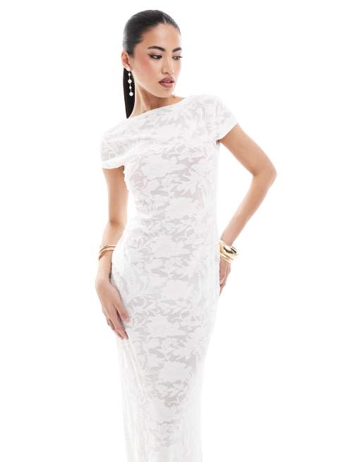 Asos white occasion dress best sale