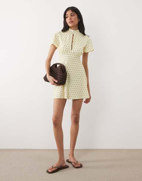 Polka Dot Dresses | Black & White Polka Dot Mini Dresses | ASOS