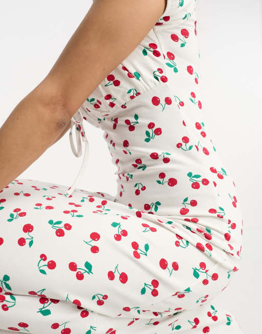 Asos cherry outlet dress