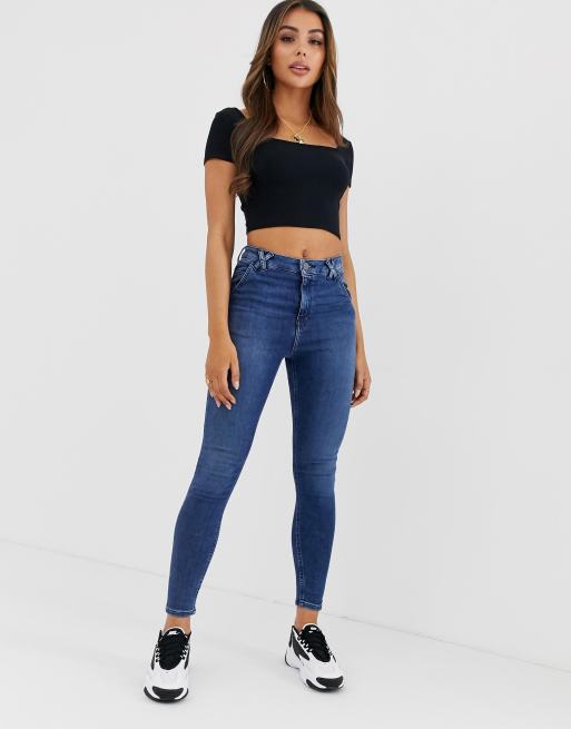 Short-sleeve square-neck cropped tee, Twik