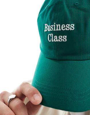 ASOS DESIGN CAP WITH BUSINESS CLASS EMBROIDERY 