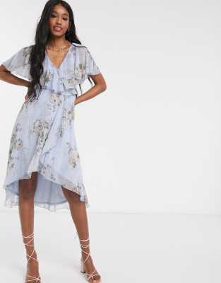 asos design premium cape maxi dress