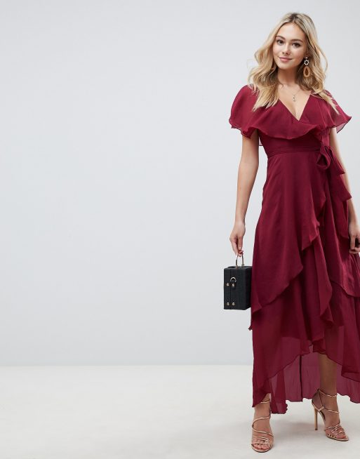 Dip hem outlet dress asos