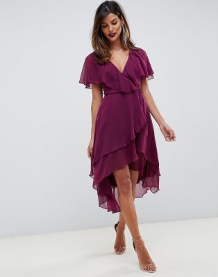 dip hem dress asos