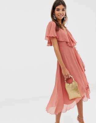 dip hem dress asos